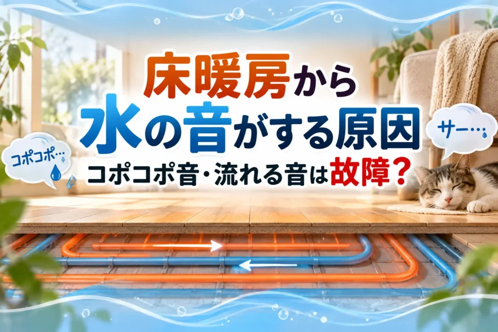 床暖房から水の音がする原因