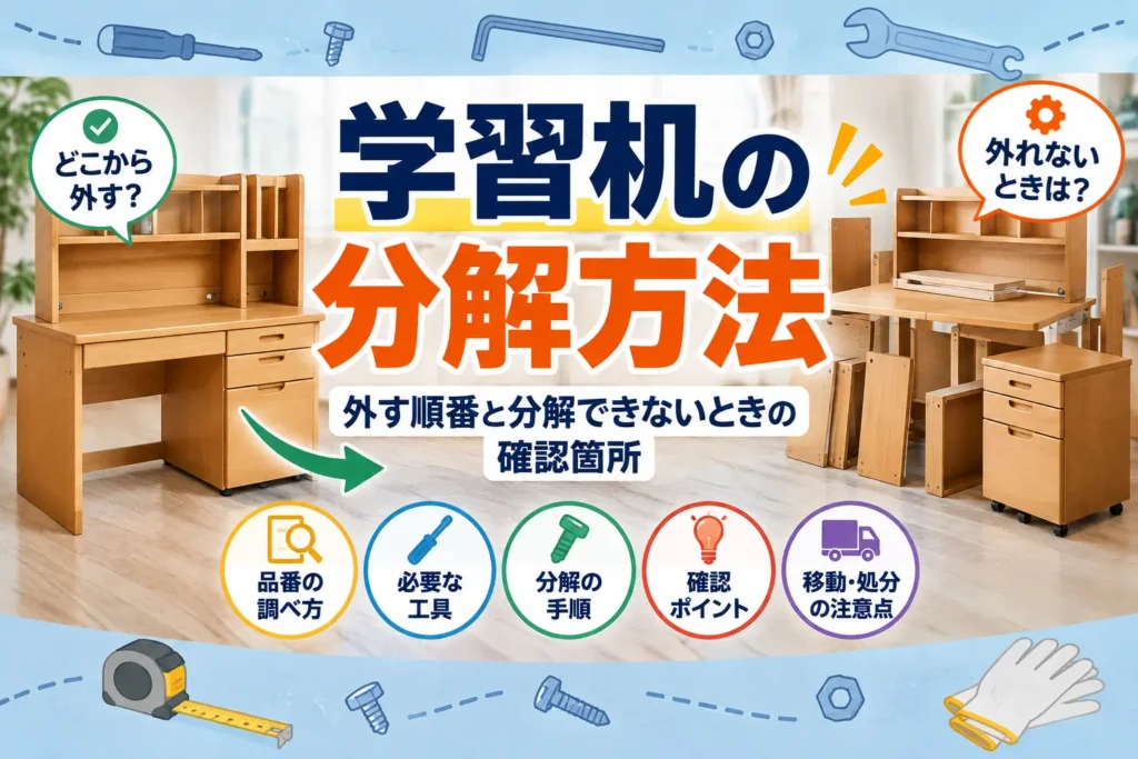 学習机の分解方法
